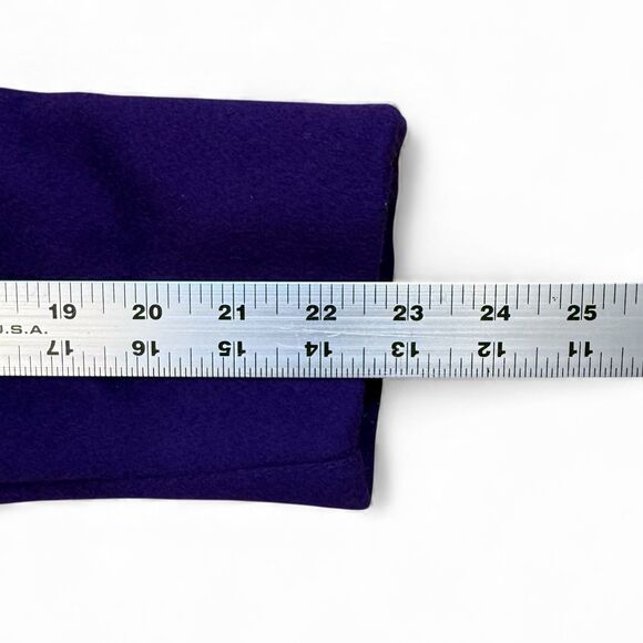 Fashions by Jill Vtg 80s Purple Double breasted 100% Wool Coat Lined Small USA - Picture 8 of 14